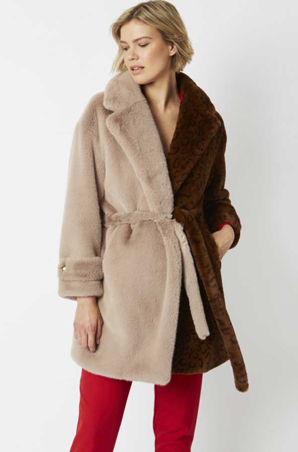 Classic faux fur coat