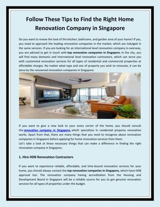 Things to Expect from a Reliable Renovation Contractor in Singapore 121129 1 - Things to Expect from a Reliable Renovation Contractor in Singapore